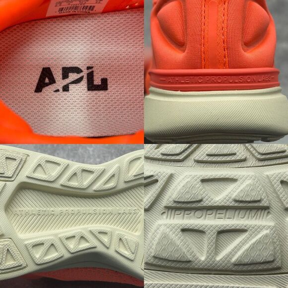 NWT APL Neon Orange Techloom Tracer Sneaker Size 6.5 Running Performance - Picture 13 of 14